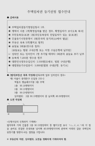 임차권 등기명령 신청 안내