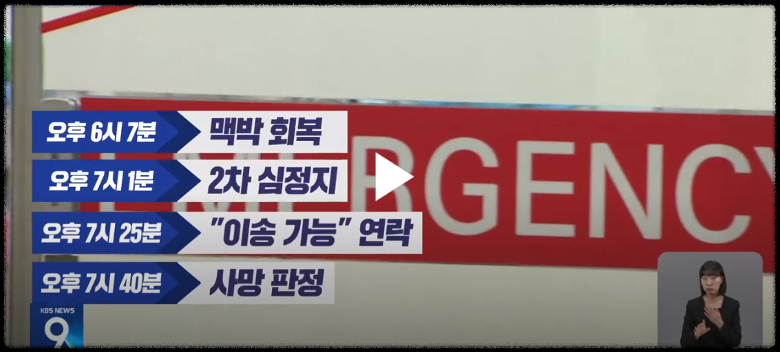 상급병원 이송 9차례 거부 결국 숨져..