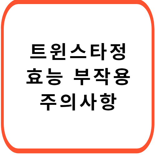 트윈스타정-성분-효능-부작용-썸네일