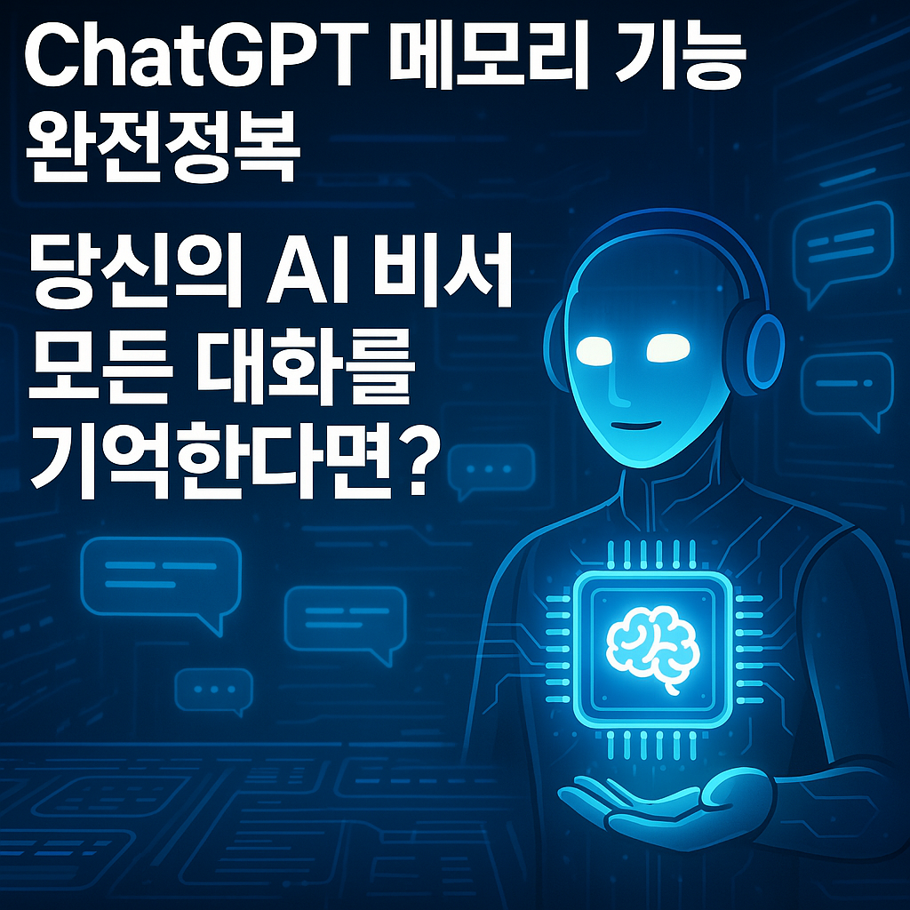 ChatGPT 메모리 기능 완전정복 당신의 AI 비서가 모든 대화를 기억한다면