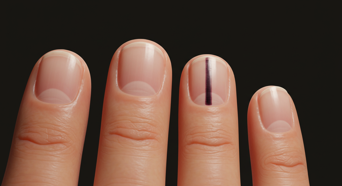 손톱에 검은 줄이 생기는 흔한 원인