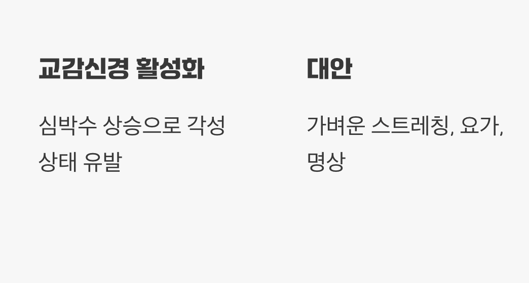3. 교감신경을 깨우는 &amp;#39;격렬한 운동&amp;#39;