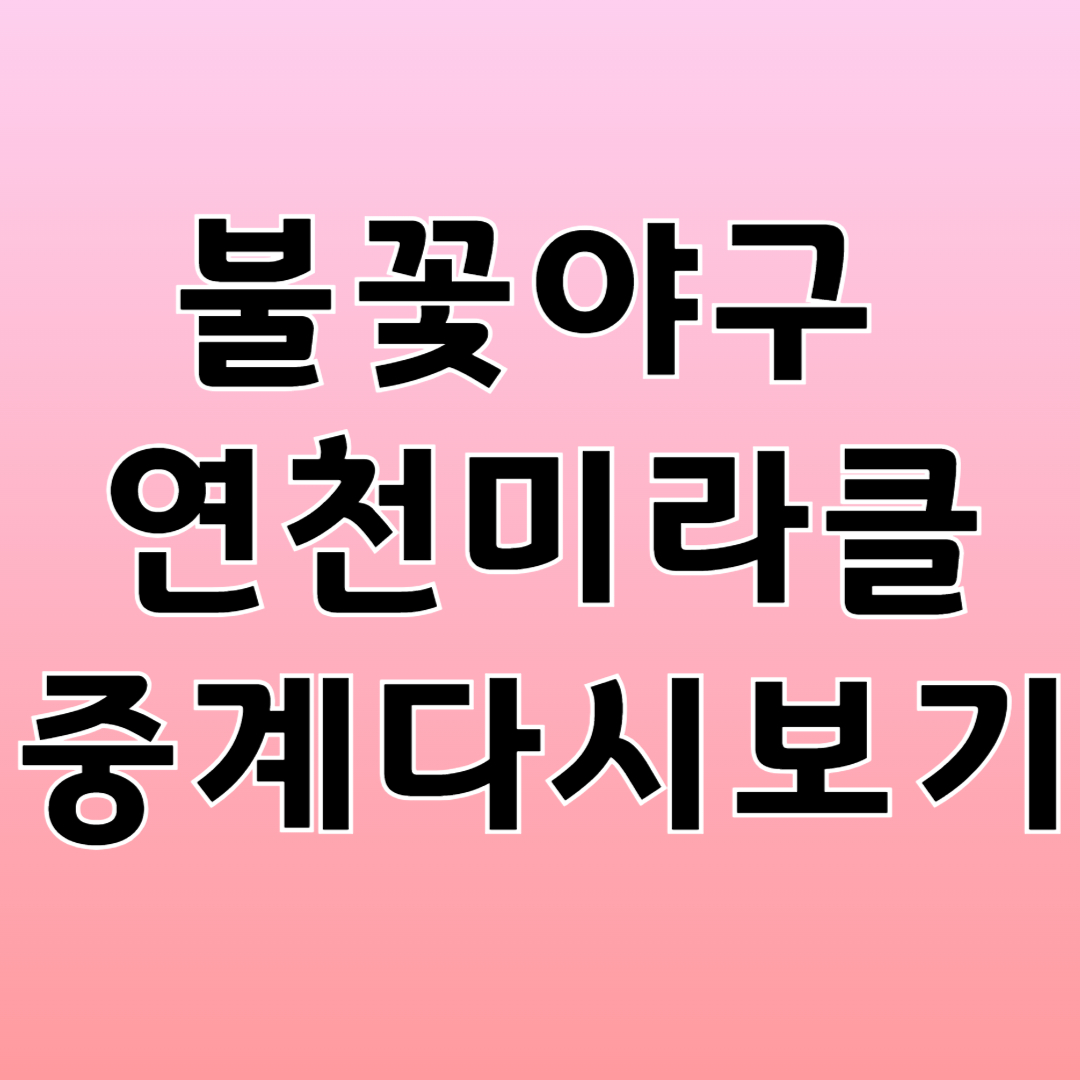 불꽃야구 연천미라클