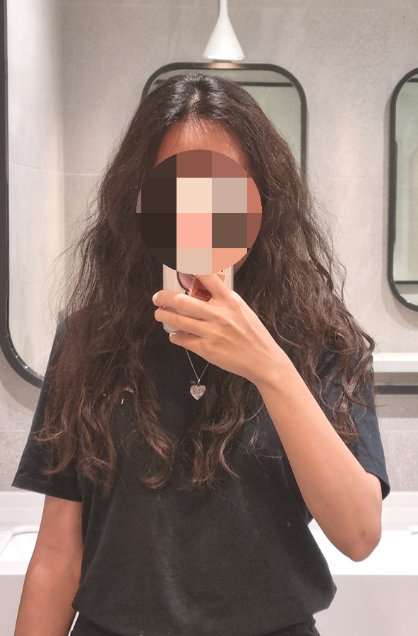 긴머리-히피펌-4개월차