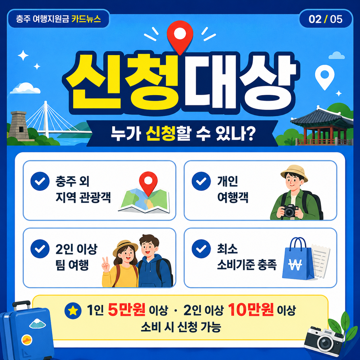 충주 반값여행 5월부터 시작, 여행비 최대 20만원