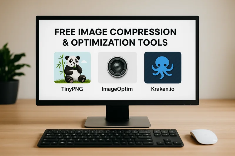 무료 이미지 압축 툴 대시보드 비교 화면