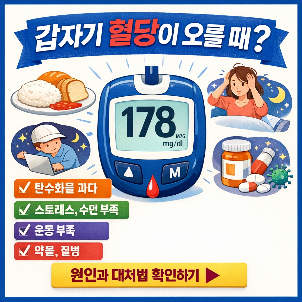 갑자기 혈당이 오르는 이유