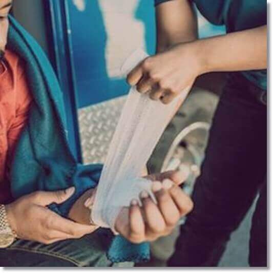 소염 효과가 있는 지칭개, 상처를 치료하는 환자