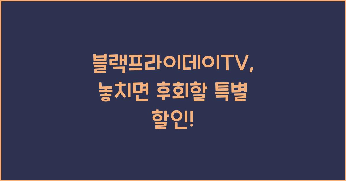 블랙프라이데이TV