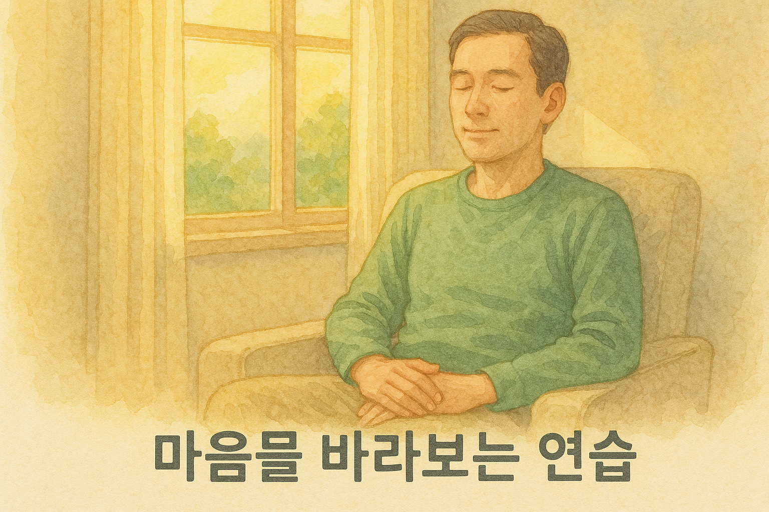 햇살 속의 평온한 순간