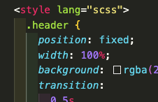 svelte style scss