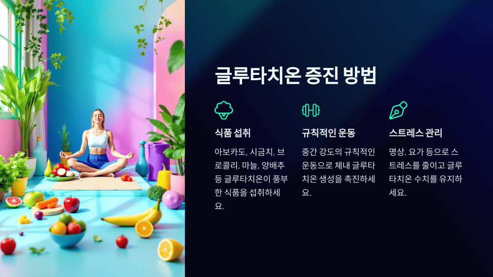 글루타치온 증진 방법