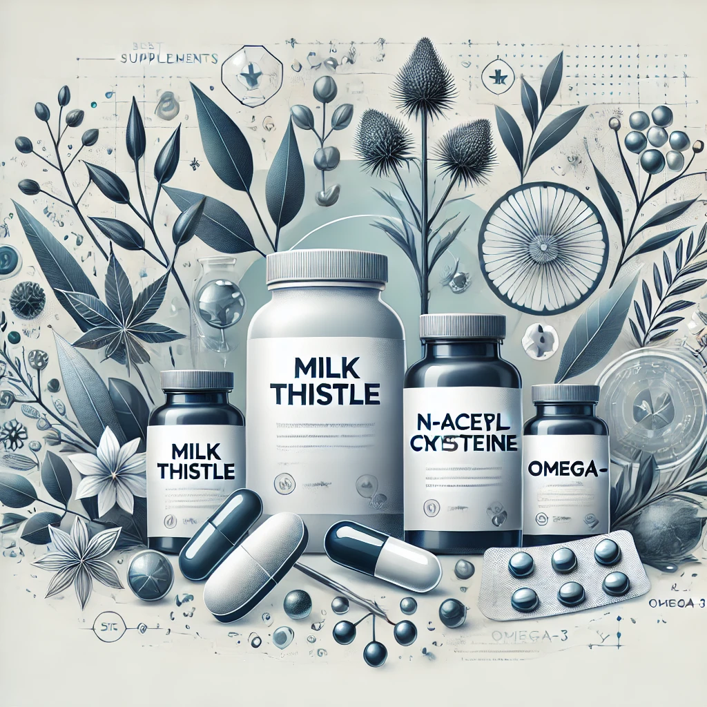 "Best supplements for liver health including milk thistle and NAC"
