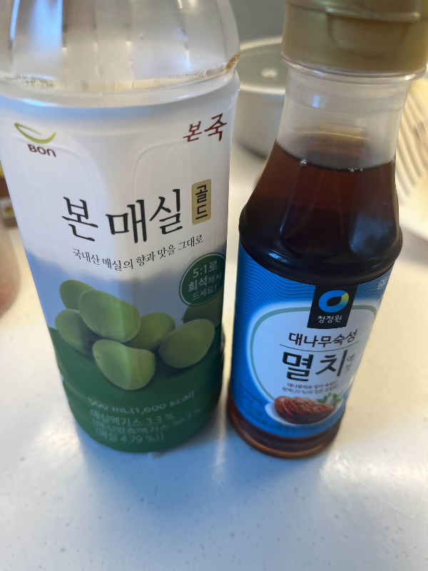 매실액과 멸치액