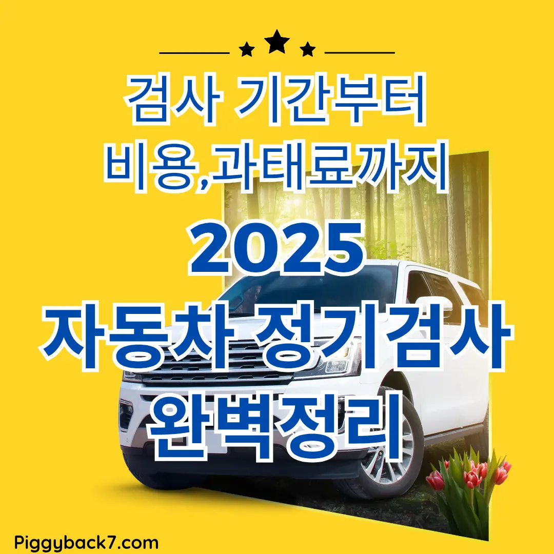 자동차 정기검사에 대해 2025년 달라진 자동차 관리법에 따른 변경 내용을 알려드립니다.