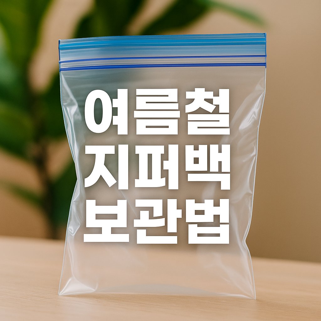 여름철 지퍼백 보관법 썸네일