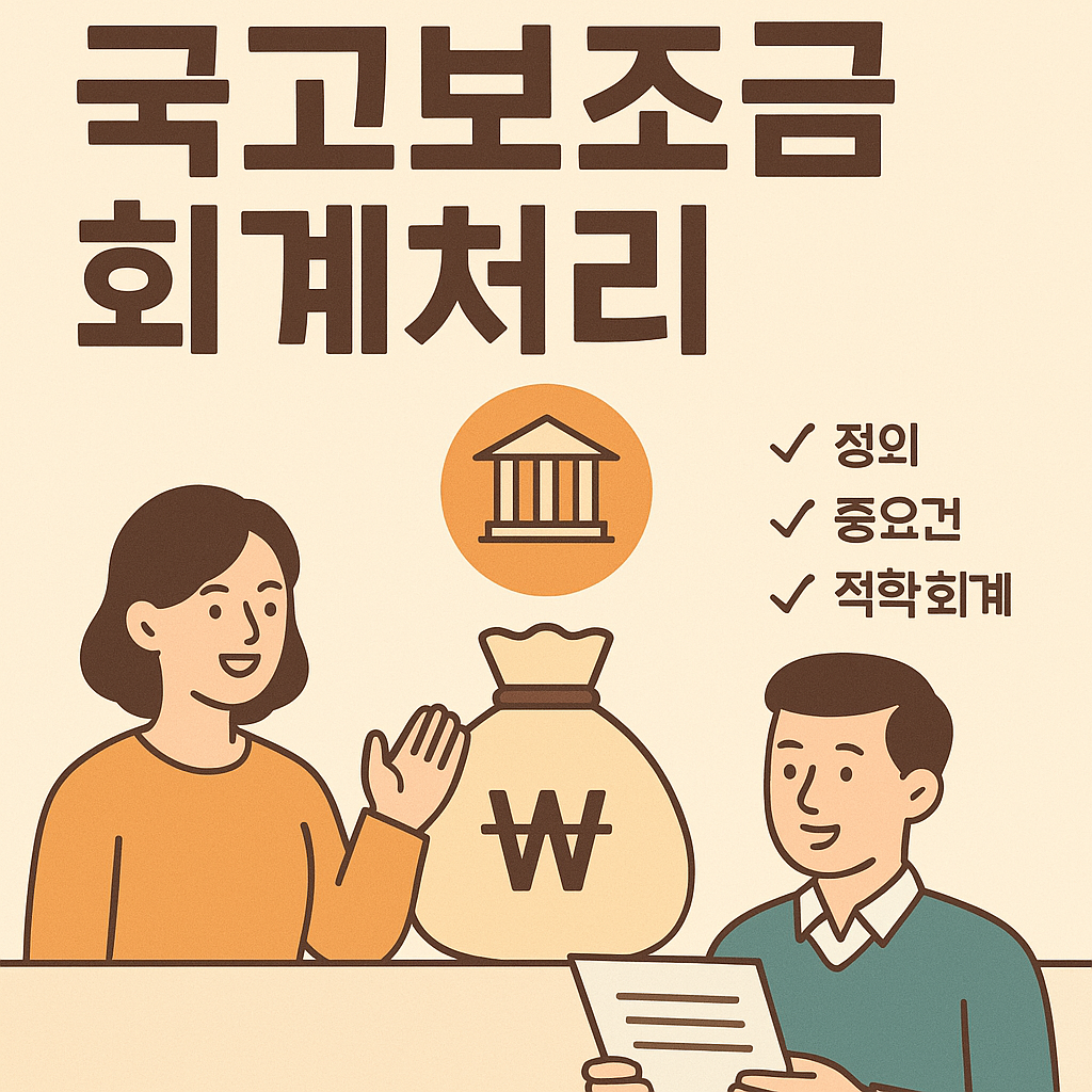 국고보조금 회계처리