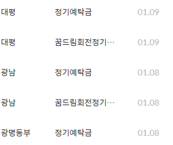 새마을금고 예금금리