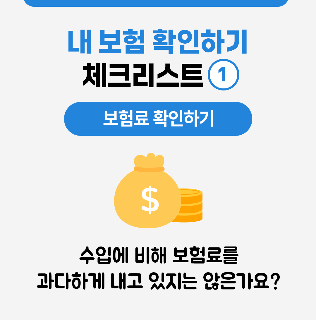 #내 보험 확인하기 체크리스트 #보험료 확인하기