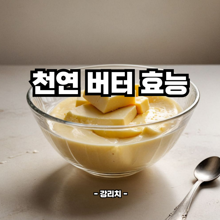 천연버터 효능