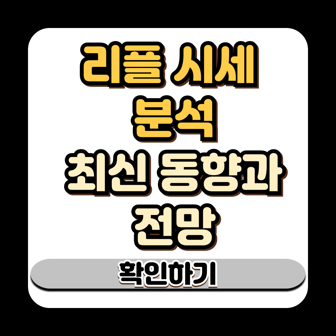 리플 시세 분석 최신 동향과 전망