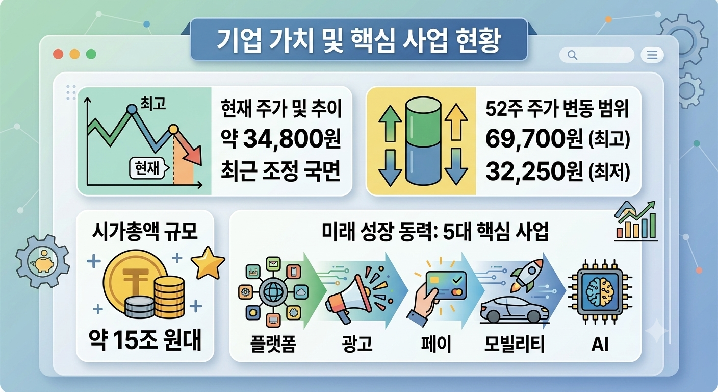 카카오 주가 전망｜AI&middot;광고 실적 회복 시작? 6만원 재돌파 가능성 총정리