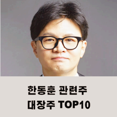 한동훈 관련주 인맥 정책주 TOP10