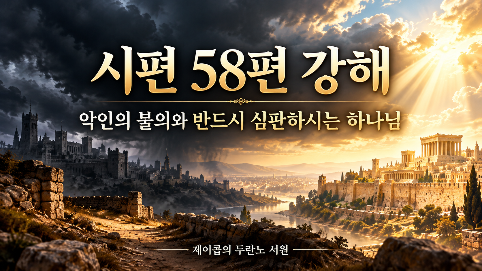 시편 58편 강해: 악인의 불의와 반드시 심판하시는 하나님