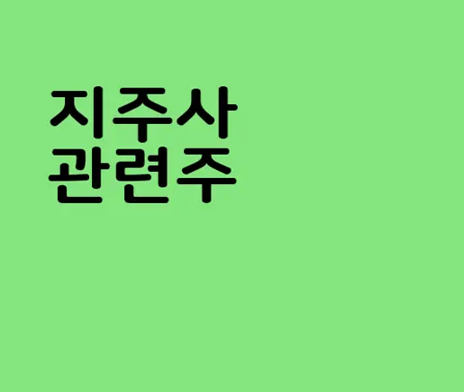 지주사 관련주