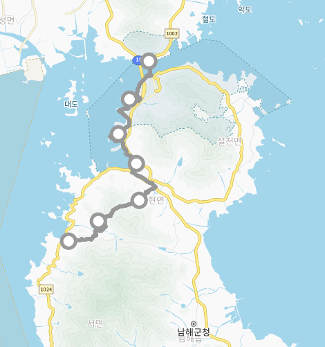 경남 남해 관광명소 가볼만한곳 걷기좋은곳 남파랑길 45, 46코스