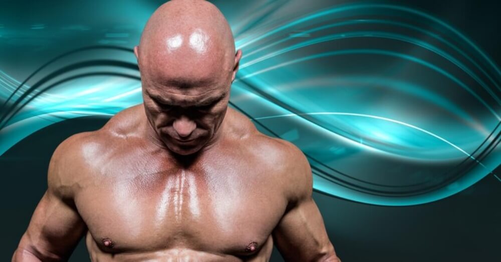 고개숙인 근육남자