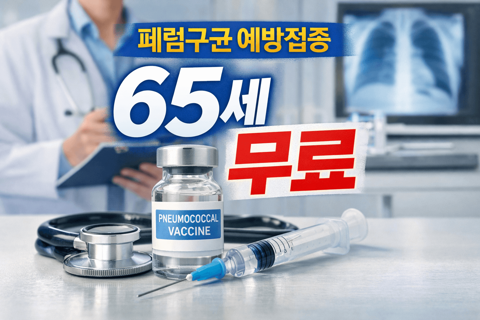 폐렴구균예방접종 꼭 맞아야 할까 무료 대상·가격·종류 총정리
