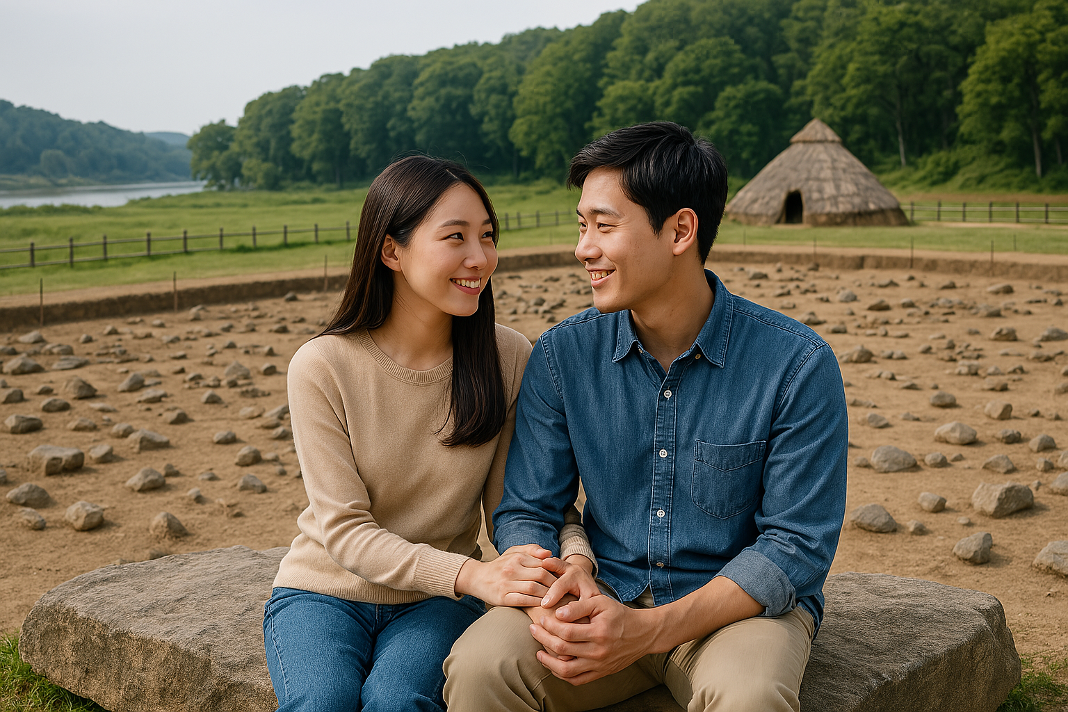 공주 석장리 유적지 이미지 사진