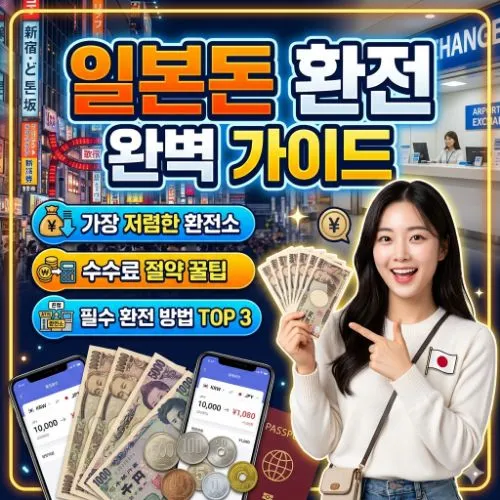 일본돈 환전 완벽 가이드 ❘ 수수료 90% 아끼는 엔화 환전 꿀팁과 실전 계산법