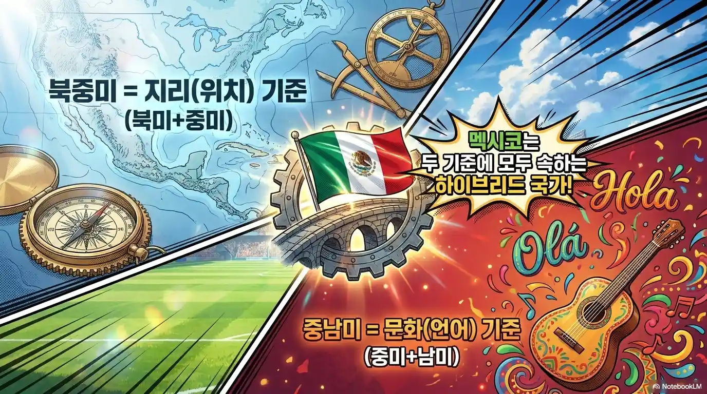 북중미 중남미 줄임말 뜻
