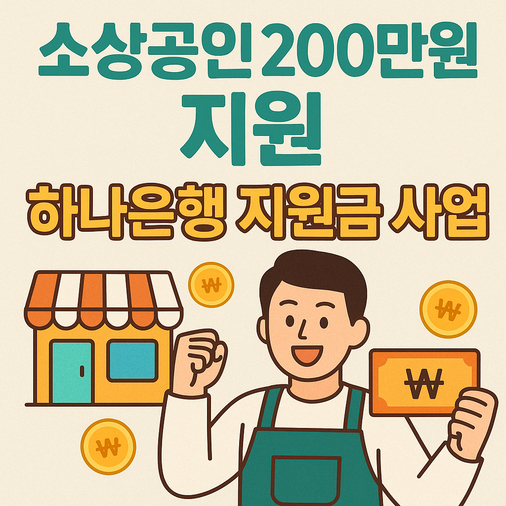 하나은행 최대 200만원 지원사업