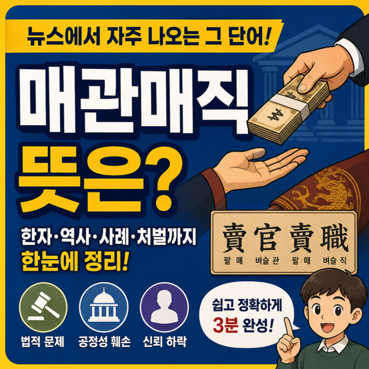 매관매직 뜻 처벌까지 한눈에 정리, 역사와 실제 사례 쉽게 이해하기
