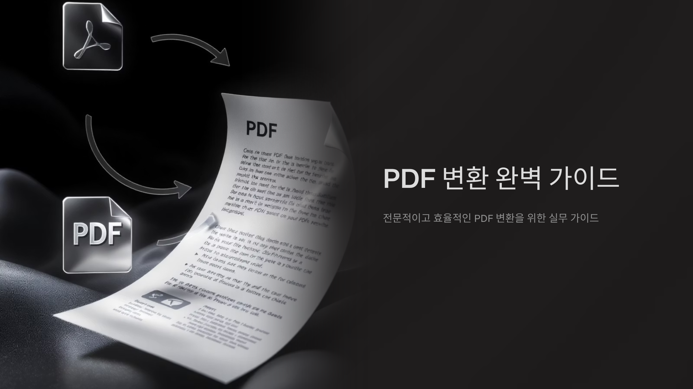 PDF 파일 변환의 모든 노하우