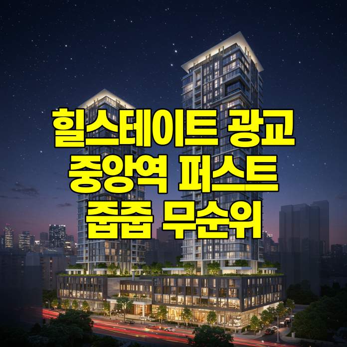 힐스테이트 광교중앙역퍼스트 무순위 청약 정보