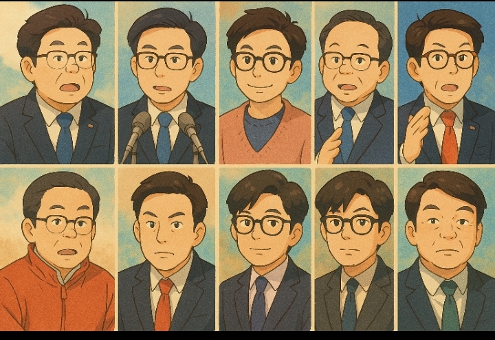 조기대선 후보자 지브리 사진