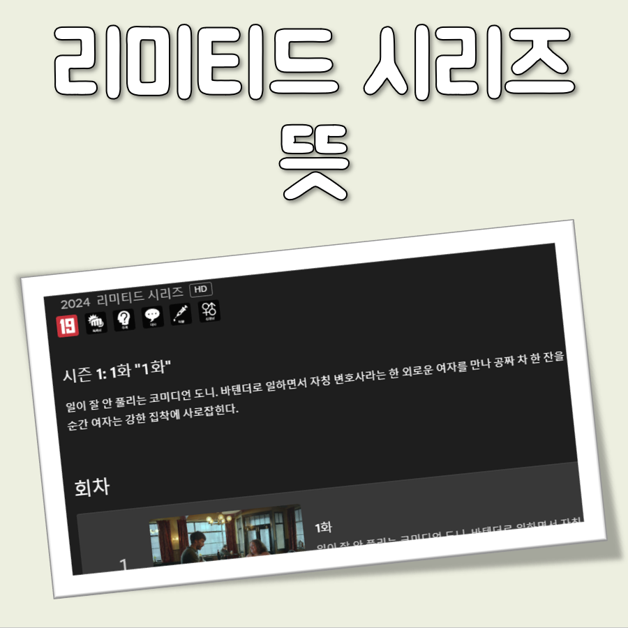 리미티드 시리즈 뜻