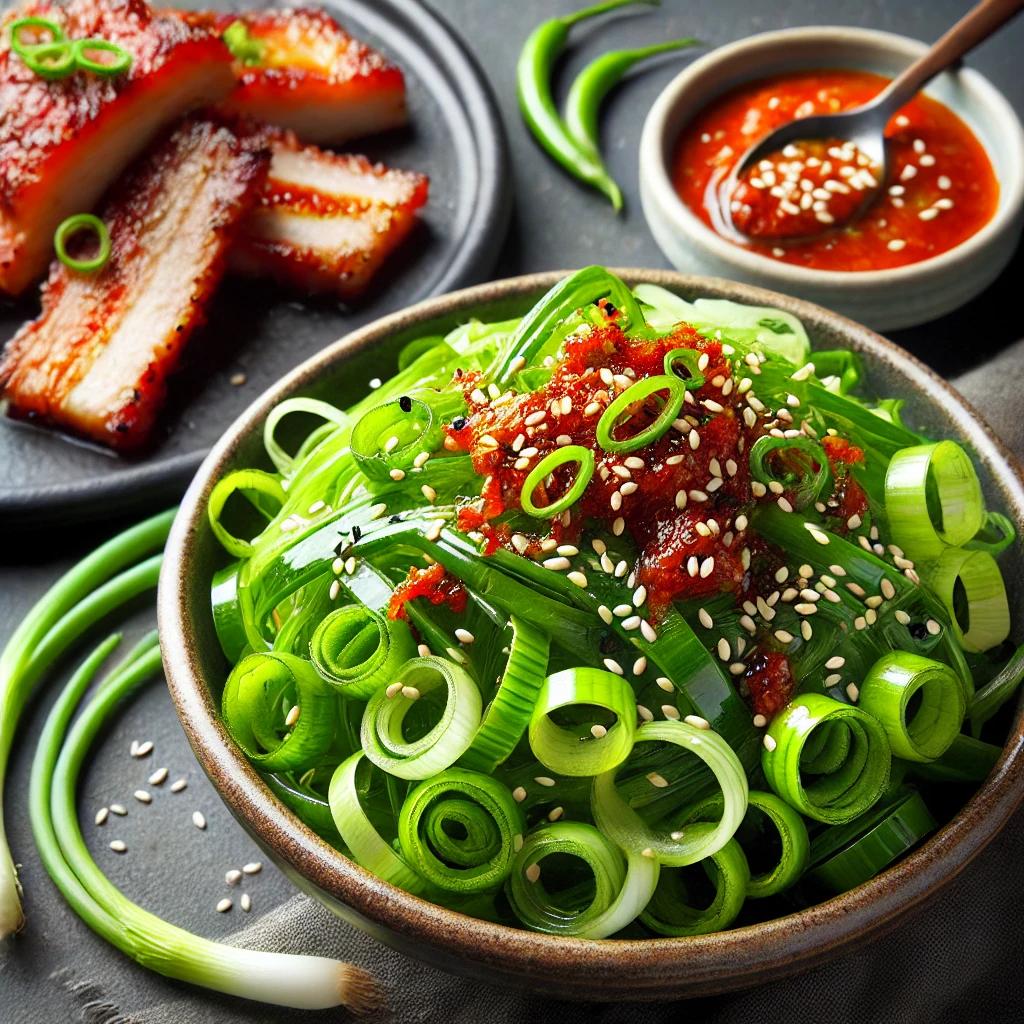 백종원 파채무침 삼겹살 파양념소스 대파 겉절이