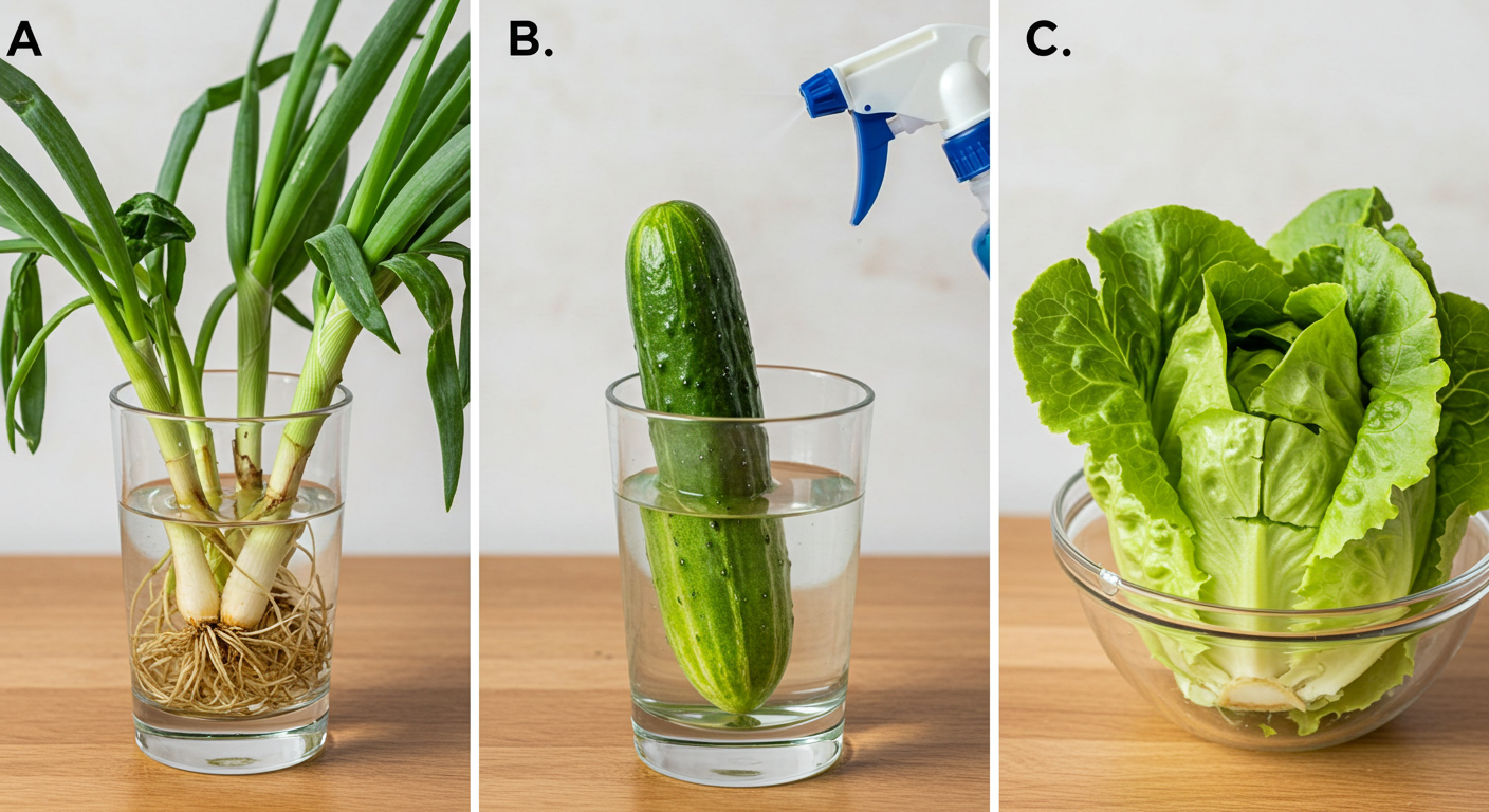 시금치/파/부추