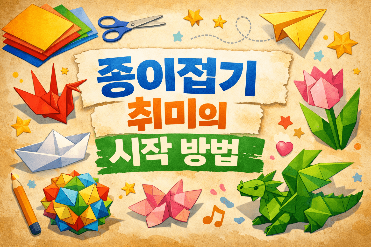 집에서 바로 시작! 누구나 빠지는 종이접기 취미의 매력과 시작 방법
