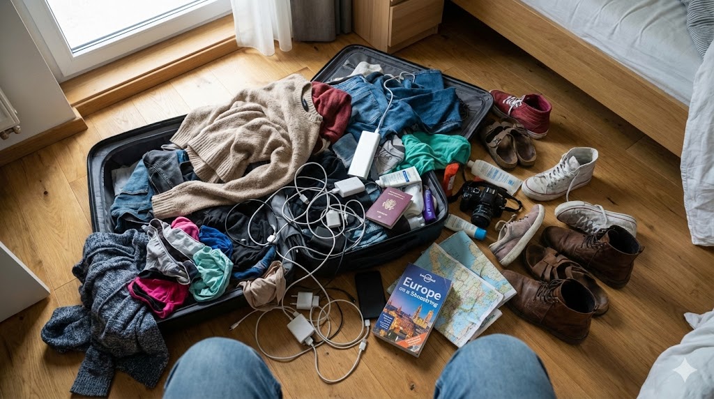 유럽 한달 여행 준비물, 이것만 챙기면 끝! (2025년 최신판 캐리어 싸기 꿀팁 총정리)