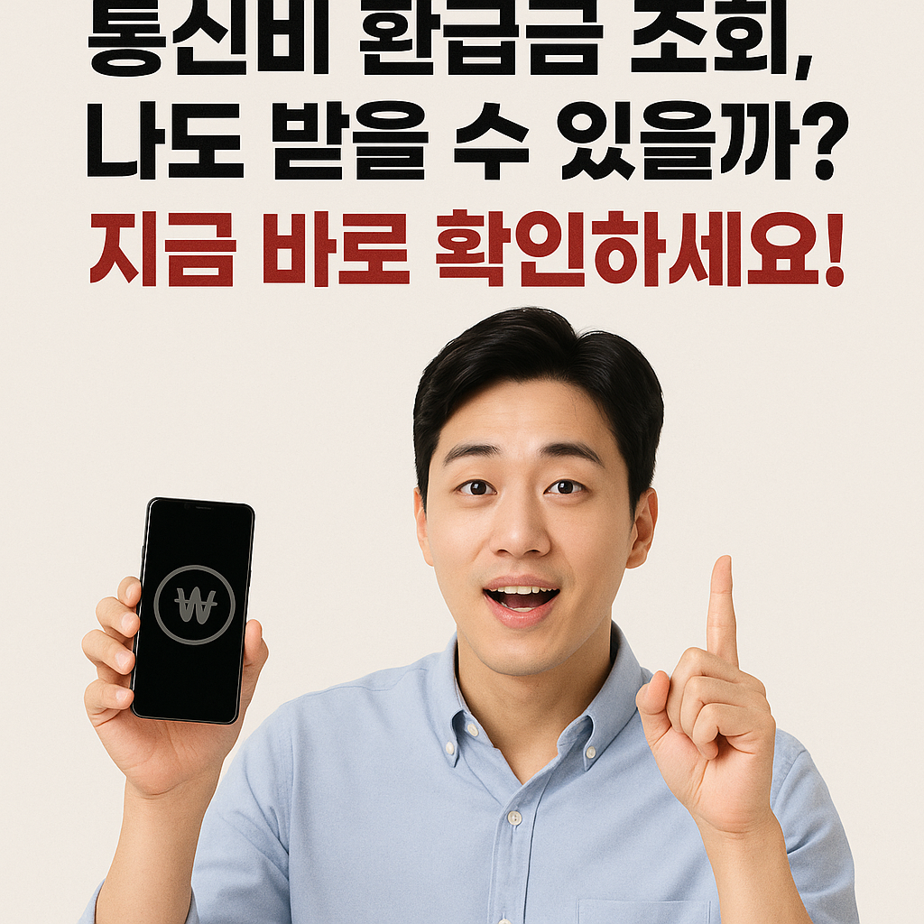 통신비 환급금 조회, 나도 받을 수 있을까? 지금 바로 확인하세요!