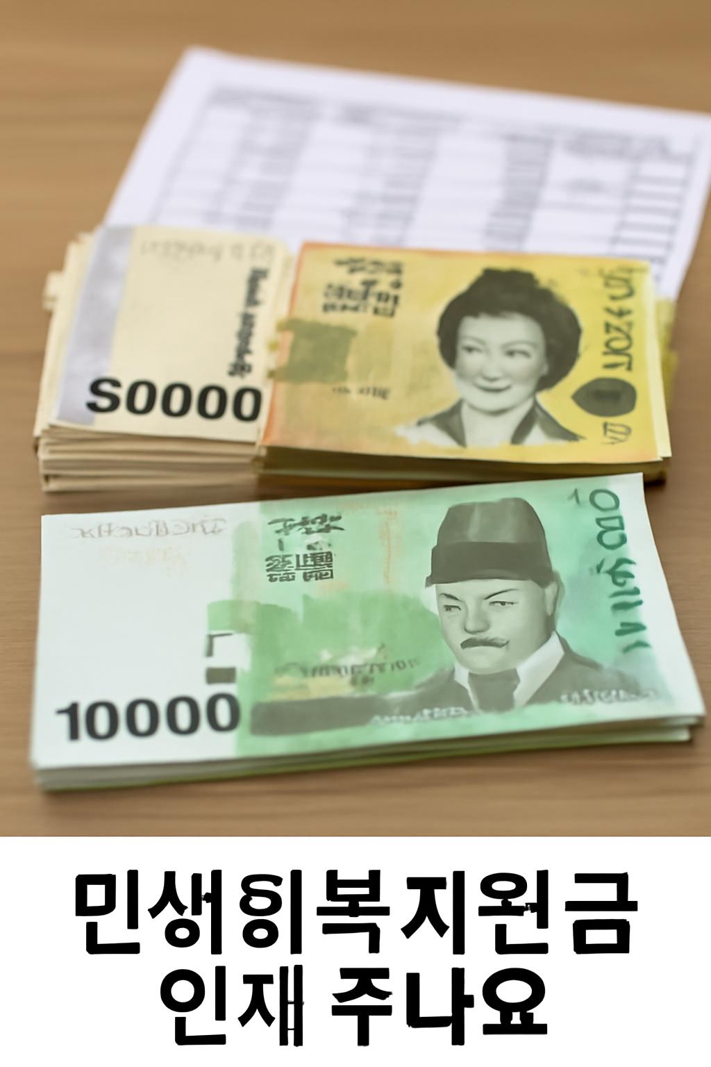 민생회복지원금언제주나요