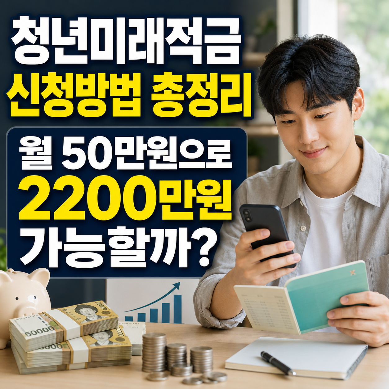 청년미래적금 신청 전 필독, 50만원으로 2200만원 만드는 구조