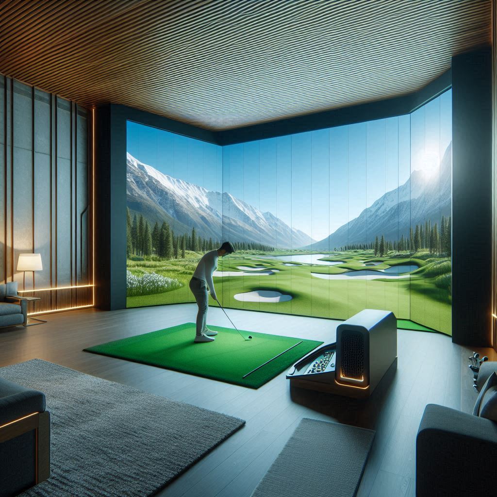 스크린골프장 배경