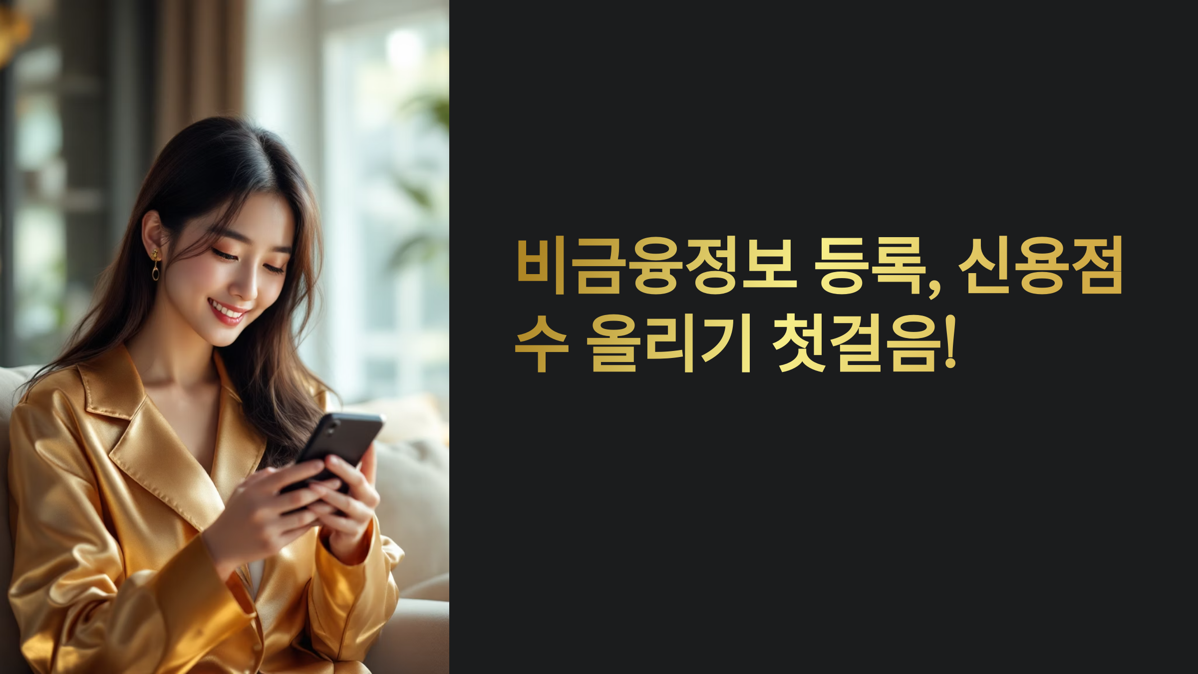 비금융정보 등록, 신용점수 올리기 첫걸음